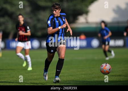 Polli Elisa FC Inter lors de la série italienne Un match de ballon rond entre Inter FC Internazionale et AC Milan le 15 octobre 2022 au Stadio Breda à Sesto San Giovanni, Italie crédit: Tiziano Ballabio Banque D'Images