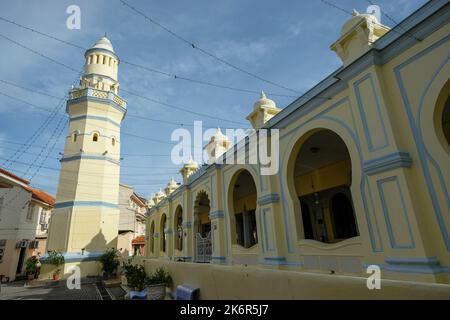 George Town, Malaisie - octobre 2022 : vues sur la mosquée Lebuh Aceh dans la ville de George sur 12 octobre 2022 à Penang, Malaisie. Banque D'Images