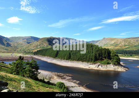 Eau basse et le Rigg de Haweswater Banque D'Images