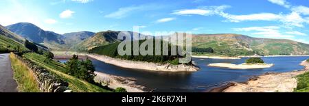 Eau basse et le Rigg de Haweswater Banque D'Images