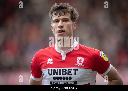 Middlesbrough, Royaume-Uni. 15th octobre 2022. Paddy McNair #17 de Middlesbrough pendant le match de championnat Sky Bet Middlesbrough vs Blackburn Rovers au stade Riverside, Middlesbrough, Royaume-Uni, 15th octobre 2022 (photo de James Heaton/News Images) à Middlesbrough, Royaume-Uni, le 10/15/2022. (Photo de James Heaton/News Images/Sipa USA) crédit: SIPA USA/Alay Live News Banque D'Images