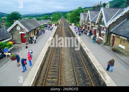 Appleby Railway Station sur la ligne Carlisle to Settle, Cumbria, Royaume-Uni Banque D'Images