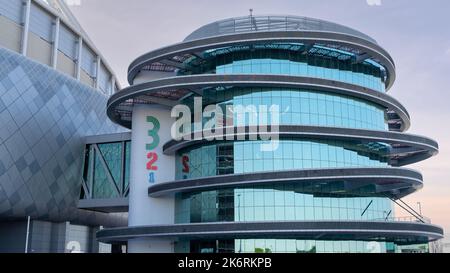 doha,qatar- juin 06,2022 ; le nouveau musée sportif 321 dans la zone aspire. Banque D'Images