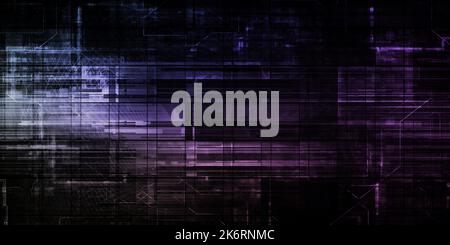 Données Technologiques Modèle Abstrait Contexte En Tant Que Concept Numérique Banque D'Images