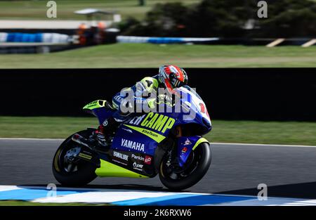 Phillip Island, Australie. , . # 10, Luca MARINI, ITA Mooney VR46 Racing Team, CLASSE MOTO GP, pendant le DORNA et FIM moto GP Championship 2022 Round 18. Phillip Island Grand Prix de moto d'Australie le samedi 15. Octobre 2022. Image et copyright © Cheng JIN /ATP images (JIN Cheng/ATP/SPP) crédit: SPP Sport Press photo. /Alamy Live News Banque D'Images