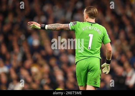 Londres, Royaume-Uni. 15th octobre 2022. 15th octobre 2022 ; Stade Tottenham Hotspur. Tottenham, Londres, Angleterre ; Premier League football, Tottenham Hotspur versus Everton octobre 15th ; Jordan Pickford of Everton Credit: Action plus Sports Images/Alay Live News Banque D'Images