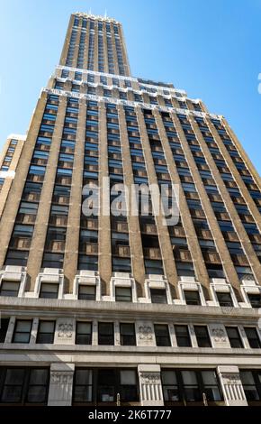 La tour Nelson est située à l'intersection de la septième Avenue et de la rue W. 34th, 450 7th Ave., 2022, NYC, États-Unis Banque D'Images