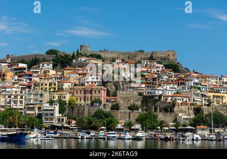 Ville de Kavala située dans le nord de la Grèce Banque D'Images