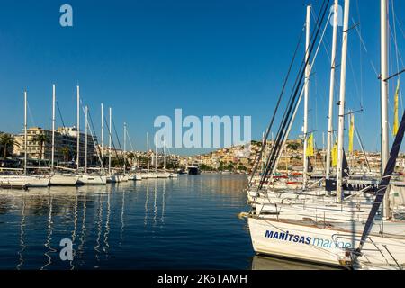 Ville de Kavala située dans le nord de la Grèce Banque D'Images