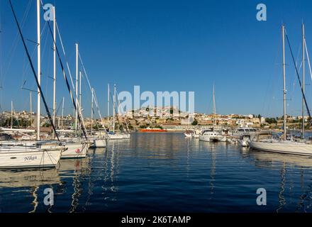 Ville de Kavala située dans le nord de la Grèce Banque D'Images