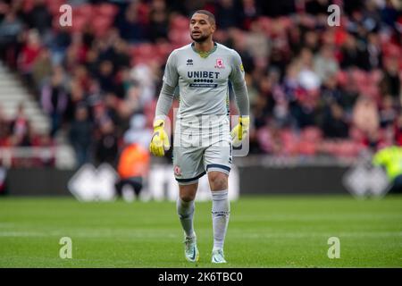 Middlesbrough, Royaume-Uni. 15th octobre 2022. Zack Steffen #1 de Middlesbrough pendant le match de championnat Sky Bet Middlesbrough vs Blackburn Rovers au stade Riverside, Middlesbrough, Royaume-Uni, 15th octobre 2022 (photo de James Heaton/News Images) à Middlesbrough, Royaume-Uni, le 10/15/2022. (Photo de James Heaton/News Images/Sipa USA) crédit: SIPA USA/Alay Live News Banque D'Images