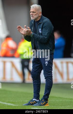 Middlesbrough, Royaume-Uni. 15th octobre 2022. Leo Percovich responsable de la carrière de gardien de Middlesbrough pendant le match de championnat Sky Bet Middlesbrough vs Blackburn Rovers au stade Riverside, Middlesbrough, Royaume-Uni, 15th octobre 2022 (photo de James Heaton/News Images) à Middlesbrough, Royaume-Uni, le 10/15/2022. (Photo de James Heaton/News Images/Sipa USA) crédit: SIPA USA/Alay Live News Banque D'Images