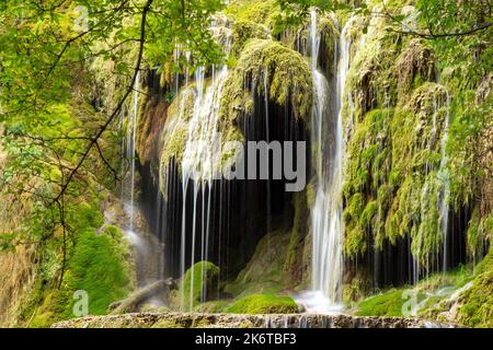 Les cascades de Krushuna, situé en Bulgarie sont la plus longue cascade de cascades sur la péninsule des Balkans Banque D'Images