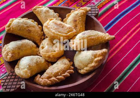 Frits Empanadas à Salta, Argentine. Banque D'Images