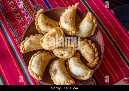 Frits Empanadas à Salta, Argentine. Banque D'Images