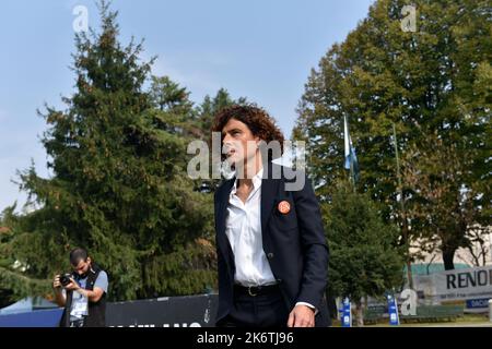 Milan, Italie. 15th octobre 2022. Rita GUARINO, entraîneure en chef du FC Internazionale, lors du match Serie A Tim Vision entre FC Internazionale Women et AC Milan Women au stade Breda à Sesto San Giovanni, à quelques kilomètres au nord de la ville de Milan, en Italie. (Credit image: © Ervin Shulku/ZUMA Press Wire) Credit: ZUMA Press, Inc./Alamy Live News Banque D'Images
