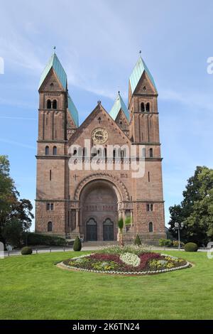 Église du Rédempteur, néo-romane, Bad Homburg, Taunus, Hesse, Allemagne Banque D'Images