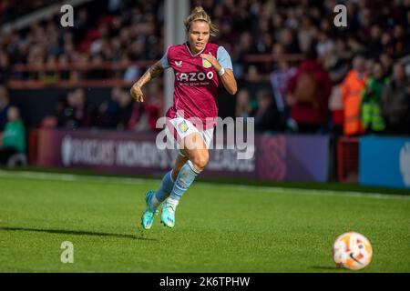 15th octobre 2022. Rachel Daly. Barclays jeu de Super League féminin entre Aston Villa et West Ham United au stade de Bescot (Walsall). Banque D'Images