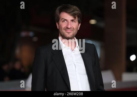 Rome, Italie. 14th octobre 2022. (10/14/2022) Guillaume Benski sur le tapis rouge pour le film de 'M. Harris se rend à Paris' pendant les 2nd jours du Festival du film de Rome. (Photo par Elena Vizoca/Pacific Press/Sipa USA) crédit: SIPA USA/Alay Live News Banque D'Images