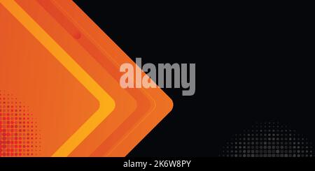 Arrière-plan abstrait foncé de formes orange, arrière-plan orange utilisé pour les entreprises, les entreprises, les institutions, les affiches, les modèles, vecteur, illustration Illustration de Vecteur