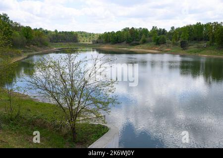 Lac Spina à Pralormo dans le Piémont Banque D'Images