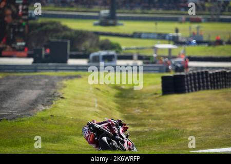 Phillip Island, Australie. 15th octobre 2022. Qualification Animoca Brands Grand Prix australien de MotoGP au circuit de Phillip Island. 15 octobre 2022 en photo: Australie Jack Miller Clasificacion del Gran Premio de MotoGP de Australie en el Circuito Internacional de Phillip Island. 15 de Octubre de 2022 POOL/ MotoGP.com/Cordon les images de presse seront à usage éditorial uniquement. Crédit obligatoire: © motogp.com crédit: CORMON PRESSE/Alay Live News Banque D'Images