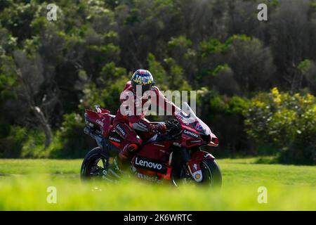 Phillip Island, Australie. 15th octobre 2022. Qualification Animoca Brands Grand Prix australien de MotoGP au circuit de Phillip Island. 15 octobre 2022 en photo: Australie Jack Miller Clasificacion del Gran Premio de MotoGP de Australie en el Circuito Internacional de Phillip Island. 15 de Octubre de 2022 POOL/ MotoGP.com/Cordon les images de presse seront à usage éditorial uniquement. Crédit obligatoire: © motogp.com crédit: CORMON PRESSE/Alay Live News Banque D'Images