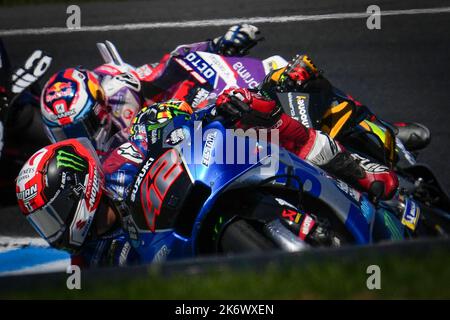 Phillip Island, Australie. 16th octobre 2022. Courses de Animoca Brands Grand Prix australien de MotoGP au circuit de Phillip Island. 16 octobre 2022 en photo: Espagne Álex Rins Carreras del Gran Premio de MotoGP de Australie en el Circuito Internacional de Phillip Island. 16 de Octubre de 2022 POOL/ MotoGP.com/Cordon les images de presse seront à usage éditorial uniquement. Crédit obligatoire: © motogp.com crédit: CORMON PRESSE/Alay Live News Banque D'Images