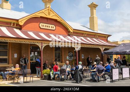 Gare de Millthorpe dans le village historique une gare classée au patrimoine, la gare a été rouverte en 2019 et est une demande arrêt,NSW,Australie Banque D'Images