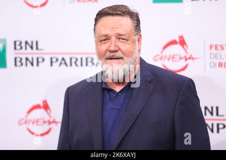 Rome, Italie. 16th octobre 2022. Russell Crowe pose au cours de la séance photo « Poker face » au Festival du film de Rome à l'Auditorium Parco della Musica. Crédit : SOPA Images Limited/Alamy Live News Banque D'Images