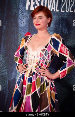 Londres, Royaume-Uni. 12th octobre 2022. Jessie Buckley participe à la première britannique de « Women Talking » lors du BFI London film Festival 66th au Royal Festival Hall. Crédit : SOPA Images Limited/Alamy Live News Banque D'Images