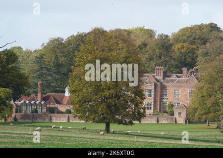 Chequers, dans le Buckinghamshire, où le chancelier de l'Échiquier Jeremy Hunt a rencontré le Premier ministre Liz Truss. Date de la photo: Dimanche 16 octobre 2022. Banque D'Images