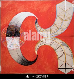 Hilma af Klint. Groupe IX/SUW, The Swan, n° 9. 1915. Banque D'Images