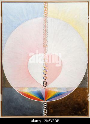 Hilma af Klint. Groupe IX/UW, n° 25, The Dove, n° 1. 1915. Banque D'Images