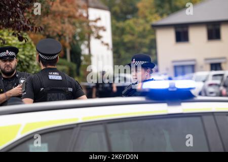 Brentwood Essex, Royaume-Uni. 16th octobre 2022. Incident majeur de la police d'Essex Eastfield Road Brentwood Essex. La police d'Essex a été approchée pour commentaire crédit: Ian Davidson/Alay Live News Banque D'Images