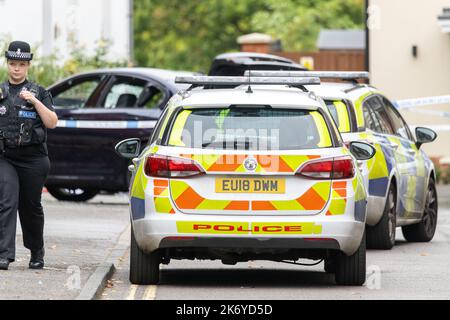 Brentwood Essex, Royaume-Uni. 16th octobre 2022. Incident majeur de la police d'Essex Eastfield Road Brentwood Essex. La police d'Essex a été approchée pour commentaire crédit: Ian Davidson/Alay Live News Banque D'Images
