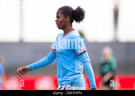 Manchester, Royaume-Uni. 15th octobre 2022. Khadija Shaw de Manchester City lors du match de la Barclays FA Women's Super League entre Manchester City et Leicester City au stade Academy, Manchester, le samedi 15th octobre 2022. (Crédit : Mike Morese | MI News) crédit : MI News & Sport /Alay Live News Banque D'Images