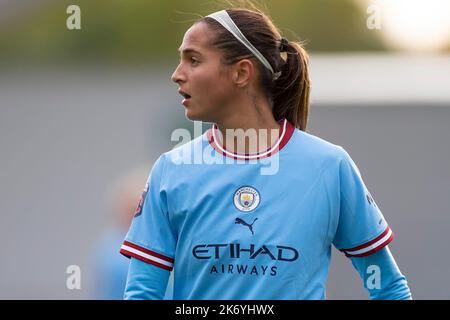 Manchester, Royaume-Uni. 15th octobre 2022. Deyna Castellanos de Manchester City lors du match de la Barclays FA Women's Super League entre Manchester City et Leicester City au stade Academy, Manchester, le samedi 15th octobre 2022. (Crédit : Mike Morese | MI News) crédit : MI News & Sport /Alay Live News Banque D'Images