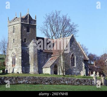 Église paroissiale St Mary, Alvediston, Wiltshire, Angleterre Banque D'Images