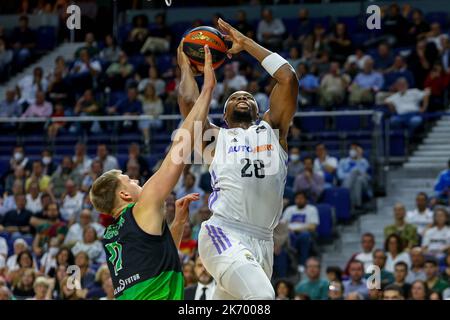 Madrid, Espagne. 16th octobre 2022. 16th octobre 2022 ; Centre Wizink ; Madrid ; Espagne ; Liga Endesa ACB ; Real Madrid vs Joventut Badalona; 900/Cormon Press Credit: CORMON PRESS/Alay Live News Banque D'Images