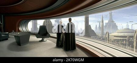 IAN MCDIARMID, HAYDEN CHRISTENSEN, STAR WARS: EPISODE II - ATTAQUE DES CLONES, 2002 Banque D'Images