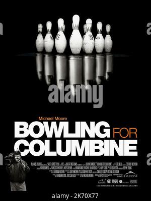 POSTER DE FILM, BOWLING POUR COLUMBINE, 2002 Banque D'Images