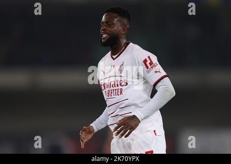 Vérone, Italie. 16th octobre 2022. Divock Origi de l'AC Milan réagit pendant la série Un match au Stadio Marcantonio Bentegodi, Vérone. Crédit photo à lire: Jonathan Moscrop/Sportimage crédit: Sportimage/Alay Live News Banque D'Images