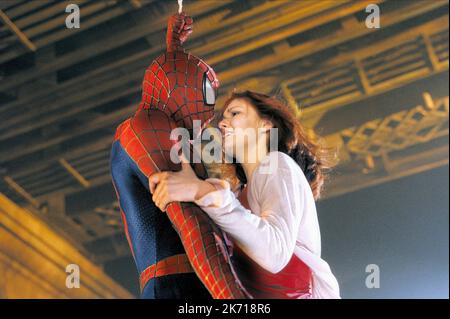 MAGUIRE, DUNST, SPIDER-MAN, 2002 Banque D'Images