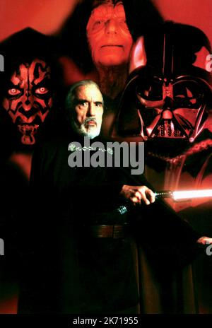 CHRISTOPHER LEE, Star Wars : Episode II - L'ATTAQUE DES CLONES, 2002 Banque D'Images