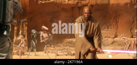 SAMUEL L. JACKSON, Star Wars : Episode II - L'ATTAQUE DES CLONES, 2002 Banque D'Images