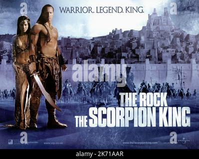 KELLY HU, DWAYNE JOHNSON, LE ROI SCORPION, 2002 Banque D'Images