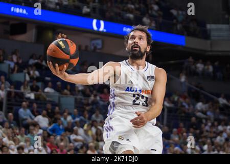 Madrid, Espagne. 16th octobre 2022. Sergio Llullautant Real Madrid victoire sur Joventut Badalona 96 - 79 en Ligue Endesa partie de saison régulière (jour 4) célébrée au Centre WiZink (Madrid, Espagne). 16 octobre 2022. (Photo de Juan Carlos García Mate/Pacific Press) Credit: Pacific Press Media production Corp./Alay Live News Banque D'Images