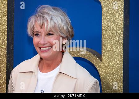 Londres, Royaume-Uni. 05th octobre 2022. Emma Thompson participe à la première mondiale « Matilda the musical » de Roald Dahl au gala de la soirée d'ouverture lors du BFI London film Festival 66th au Royal Festival Hall de Londres. (Photo de Loredana Sangiuliano/SOPA Images/Sipa USA) crédit: SIPA USA/Alay Live News Banque D'Images