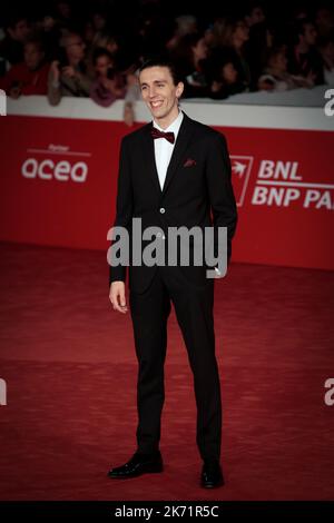 Rome, RM, Italie. 13th octobre 2022. Rome, Italie - 13 octobre 2022: L'acteur italien Lorenzo Mellini marche le tapis rouge pendant de Rome film Fest 2022. (Credit image: © Gennaro Leonardi/Pacific Press via ZUMA Press Wire) Banque D'Images